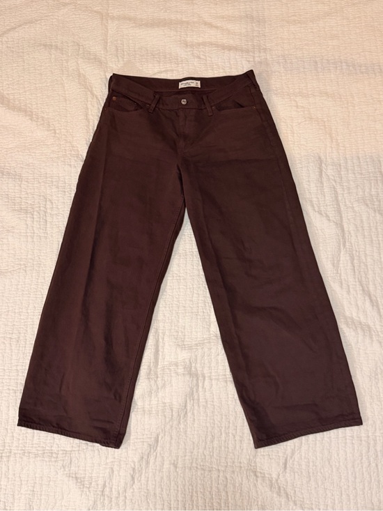 Abercrombie & Fitch Pants - Abercrombie & Fitch Wide-Leg Jeans in Dark Brown